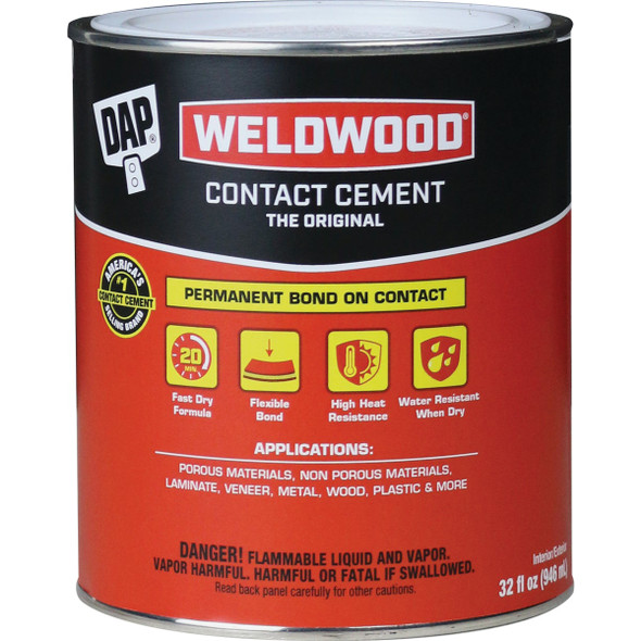 DAP Weldwood Qt. The Original Contact Cement 7079800272