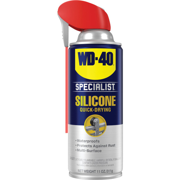 WD-40 Specialist 11 Oz. Aerosol Water-Resistant Silicone Lubricant 300012