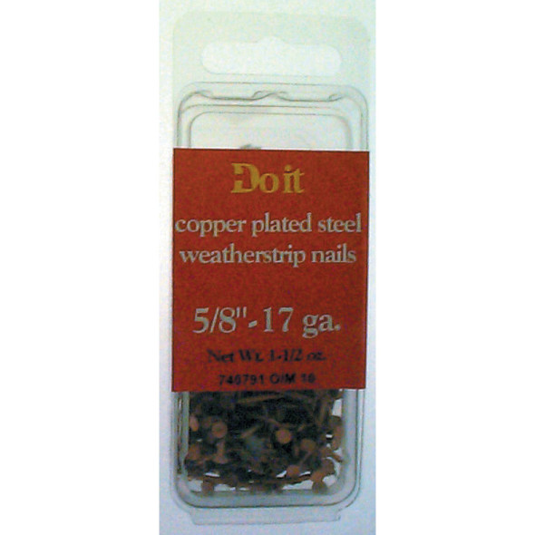 Hillman Anchor Wire 3/4 In. 17 ga Copper Plated Weatherstrip Specialty Nails (167 Ct.) Hillman Anchor Wire 3/4 In. 17 ga Copper Plated Weatherstrip Specialty Nails (167 Ct.)
