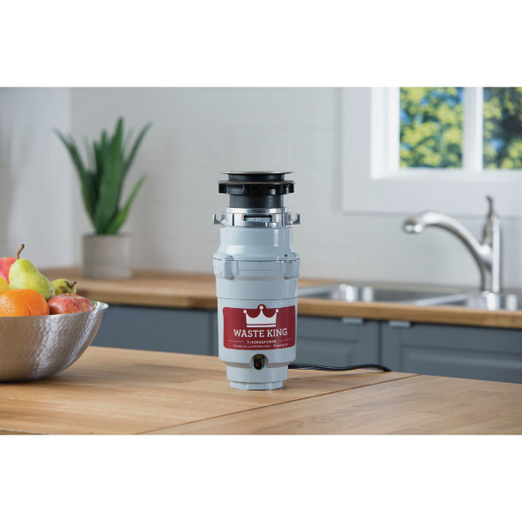 Waste King Legend Series 1/3 HP Garbage Disposer, 2 Year Warranty