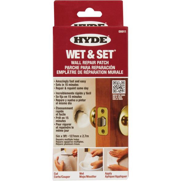 Hyde Wet & Set 5 In. x 9 Ft. Wall & Ceiling Drywall Patch 09911 275271