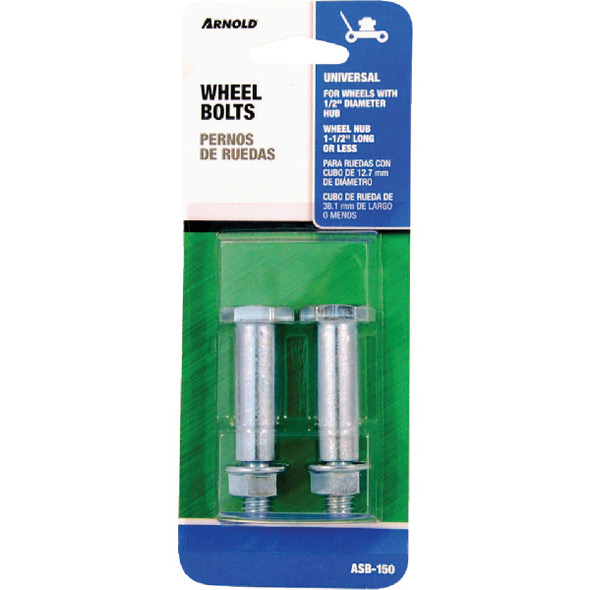 Arnold Rotary Lawn Mower Steel Wheel Bolts (2-Count) ASB-150