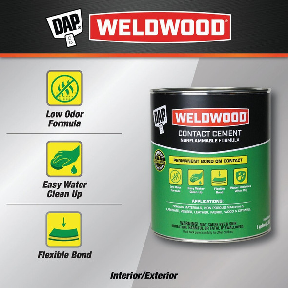 DAP Weldwood Gal. Nonflammable Contact Cement 7079825336 270237