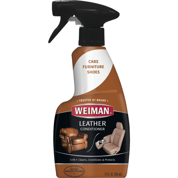 Weiman 12 Oz. Trigger Spray Leather Care Cleaner & Polish 75