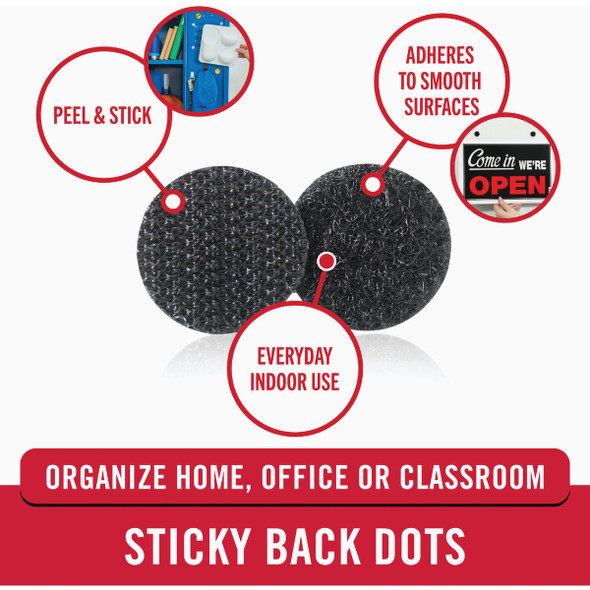VELCRO Brand 5-8 In. Black Hook & Loop Discs (15 Ct.) 90069 606883