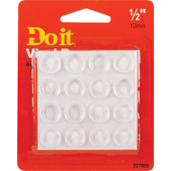 Do it 1/2 In. Round Vinyl Non-Skid Pad, (16-Count) 227800