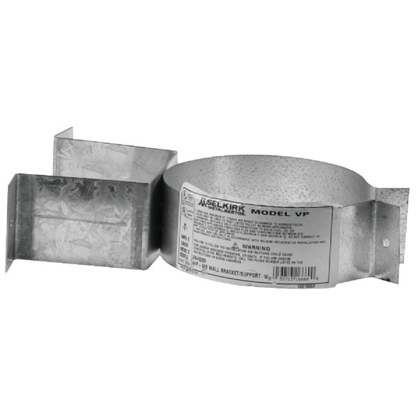 SELKIRK VP Pellet Pipe 3 In. Galvanized Pellet Pipe Wall Bracket 243520