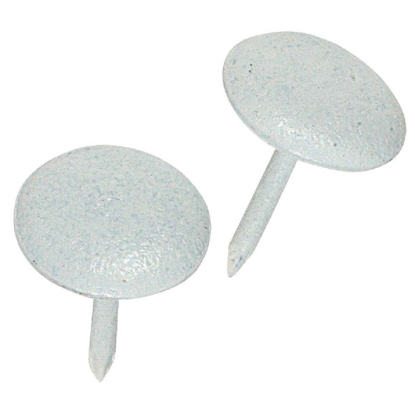 Hillman Fastener Corp Large Round White Leatheroid Furniture Nail (25-Count)