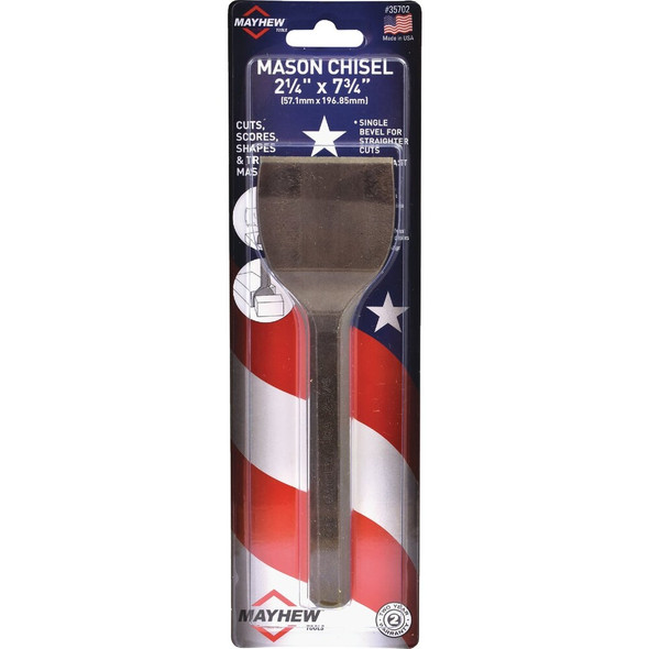 Mayhew Tools 2-1-4 In. x 7-3-4 In. Mason Chisel 35702 340367