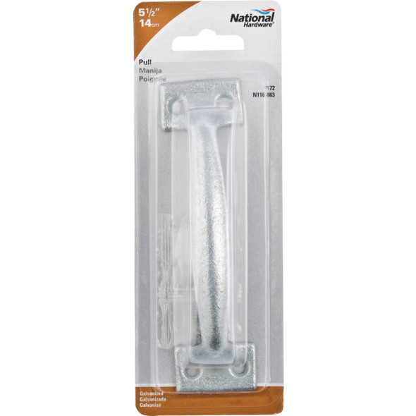 National Hardware 5-3/4 In. Galvanized Utility Door Pull