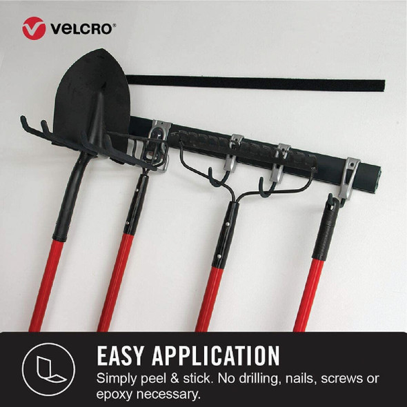 VELCRO Brand 2 In. x 4 Ft. Black Industrial Strength Hook & Loop Roll 90593 628501