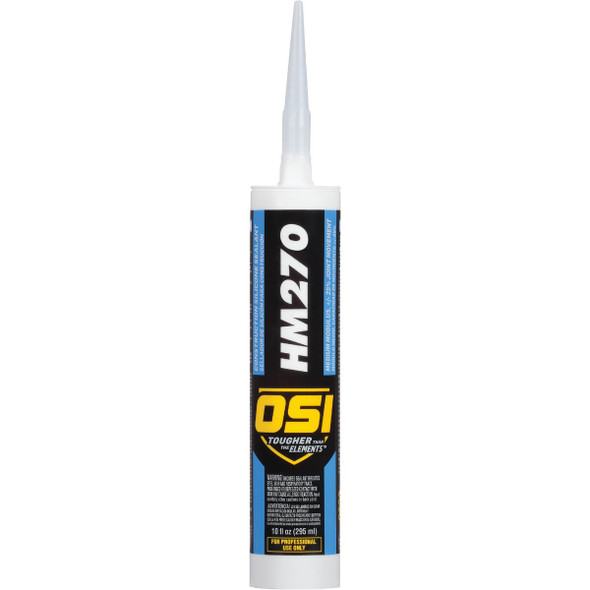 OSI HM-270 10 Oz. Clear 100% Silicone Construction Sealant 1494045 OSI HM-270 10 Oz. Clear 100% Silicone Construction Sealant 1494045