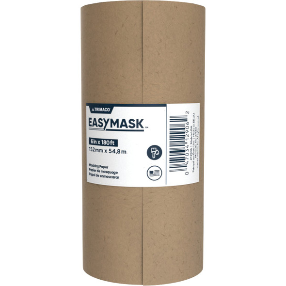 Trimaco Easy Mask 6 In. x 180 Ft. Brown General Purpose Masking Paper 12906