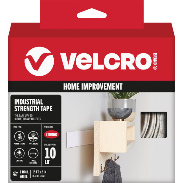 VELCRO Brand 2 In. x 15 Ft. White Industrial Strength Hook & Loop Roll 90198
