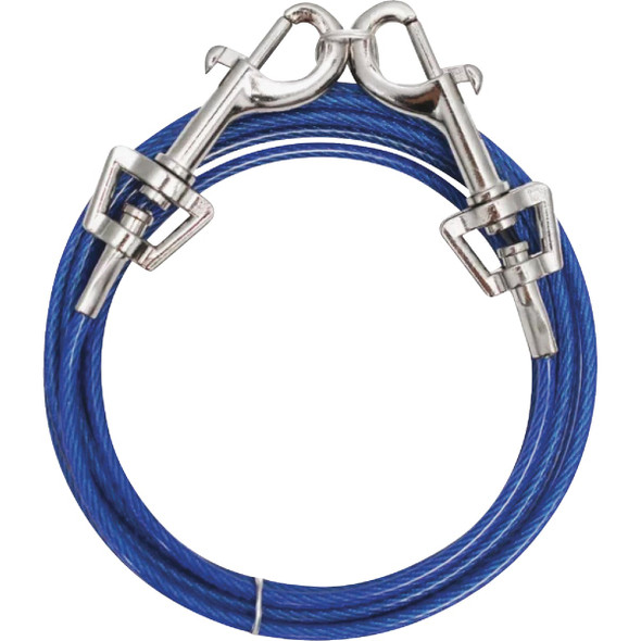 Boss Pet Guardian Gear Medium Dog Swivel Snap Dog Tie-Out, 15 Ft. Q231500099