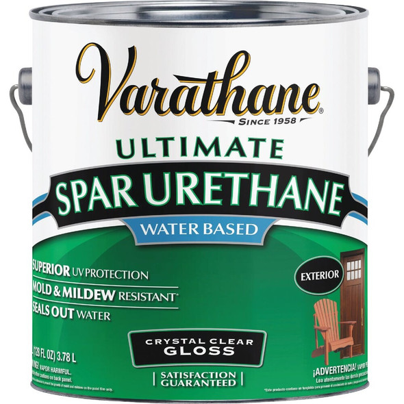 Varathane Gloss Clear Water Based Exterior Spar Urethane, 1 Gal. 250031 791469
