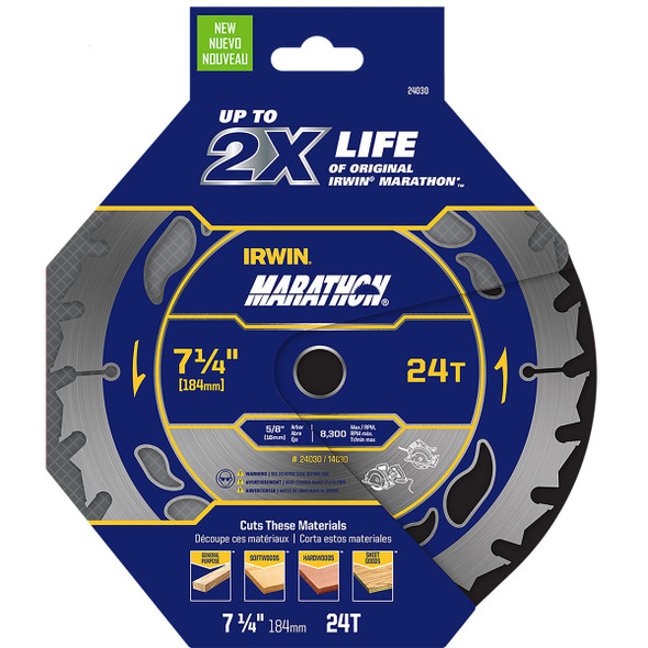 Marathon 7-1-4"24t Marathon Blade 24030 Pack of 10 340472