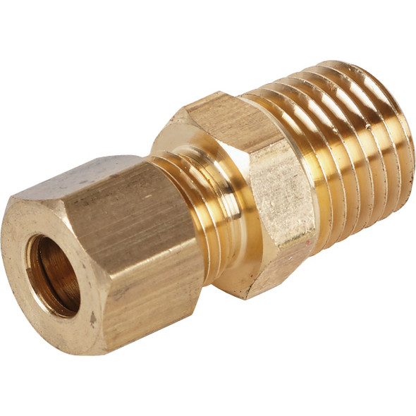 Do it 1/4 In. x 1/4 In. Brass Male Union Compression Adapter 458338