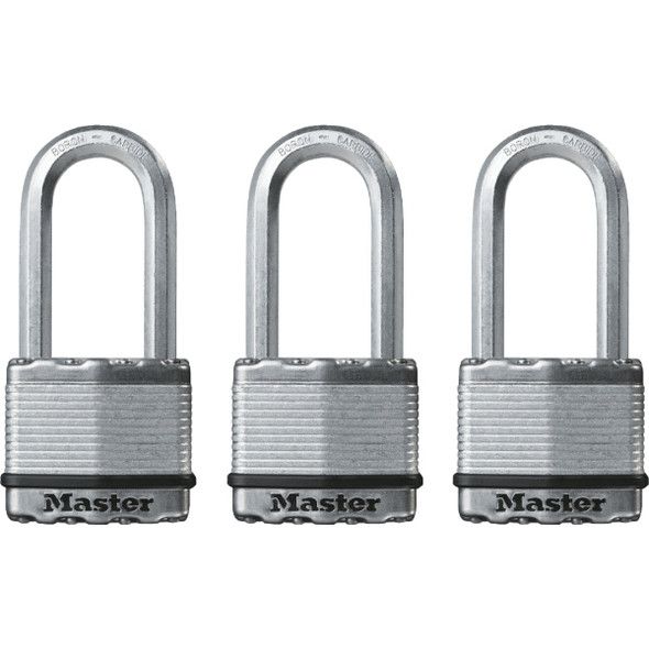 Master Lock Magnum 2 In. Keyed Alike Padlock (3-Pack) M5XTRILH