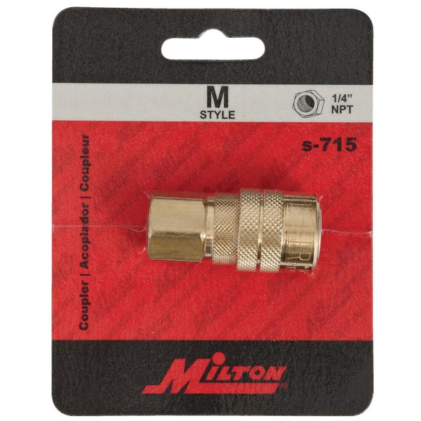 Milton Kwik Change M-Style 1-4 In. Female NPT Coupler S-715 582907