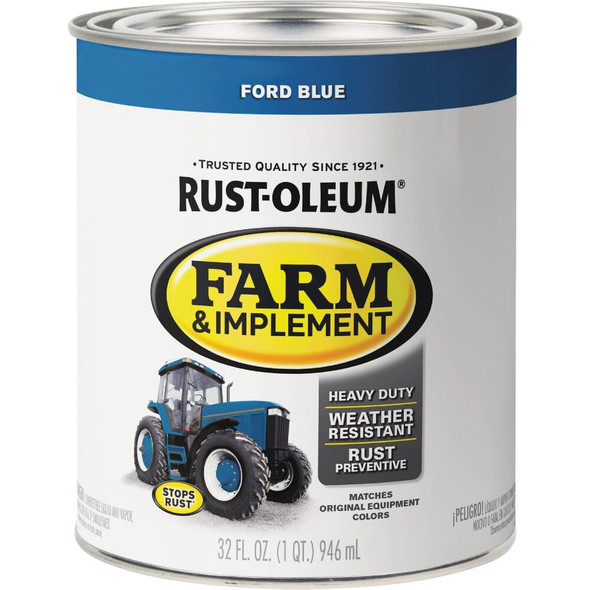 Rust-Oleum 1 Quart Ford Blue Gloss Farm & Implement Enamel 280153 771560