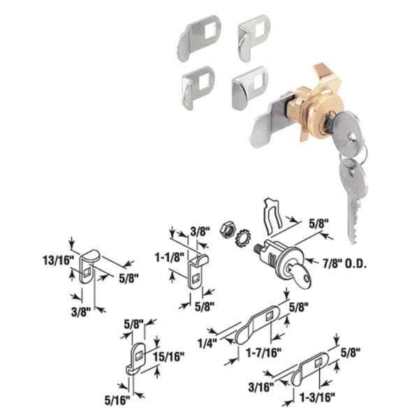 Prime-Line Spring Clip Design Mailbox Lock S 4634