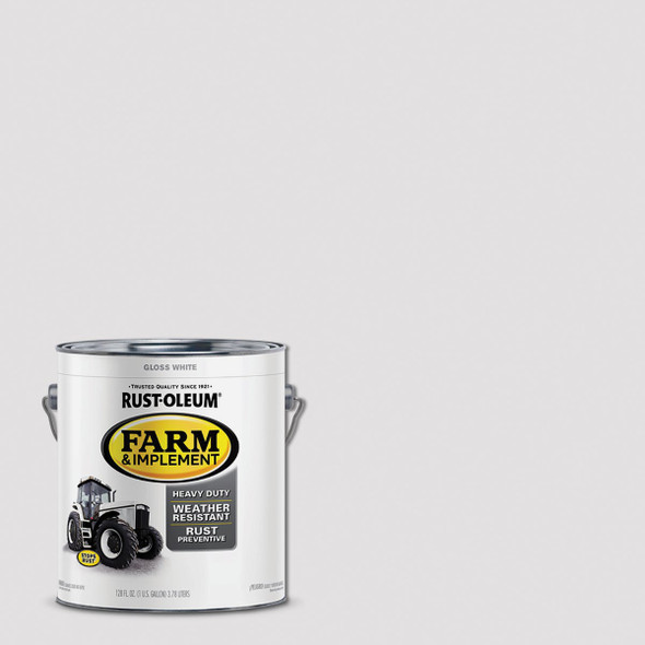 Rust-Oleum 1 Gallon White Gloss Farm & Implement Enamel 280166