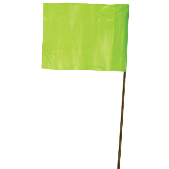 Empire 21 In. Steel Staff Lime Marking Flags (100-Pack) 78-008