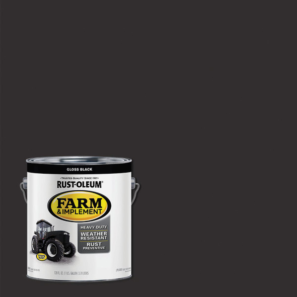 Rust-Oleum 1 Gallon Black Gloss Farm & Implement Enamel 280165