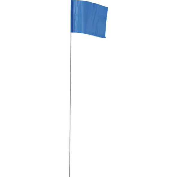 Empire 21 In. Steel Staff Blue Marking Flags (100-Pack) 78-001