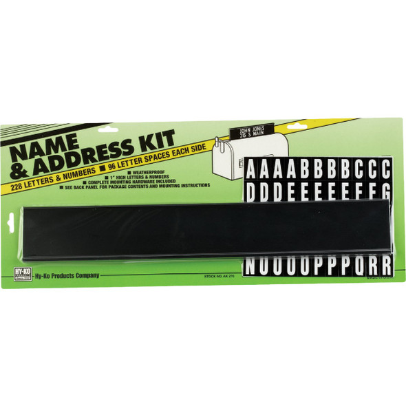 Midwest Fastener Hy-Ko Mailbox Name And Address Kit AK-270 245828