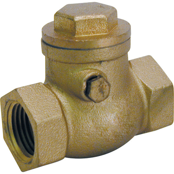 ProLine Brass 1/2 In. FIP x 1/2 In. FIP Lead-Free Swing Check Valve 101-003NL