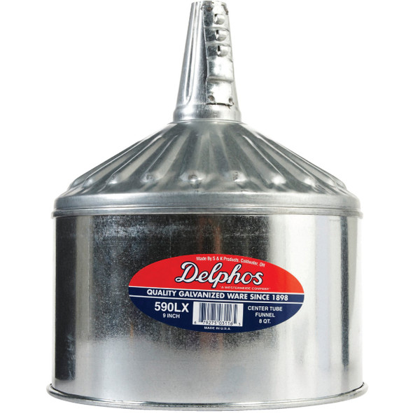 Delphos 8 Qt. Galvanized Steel Lock-On Funnel 590LX 573338