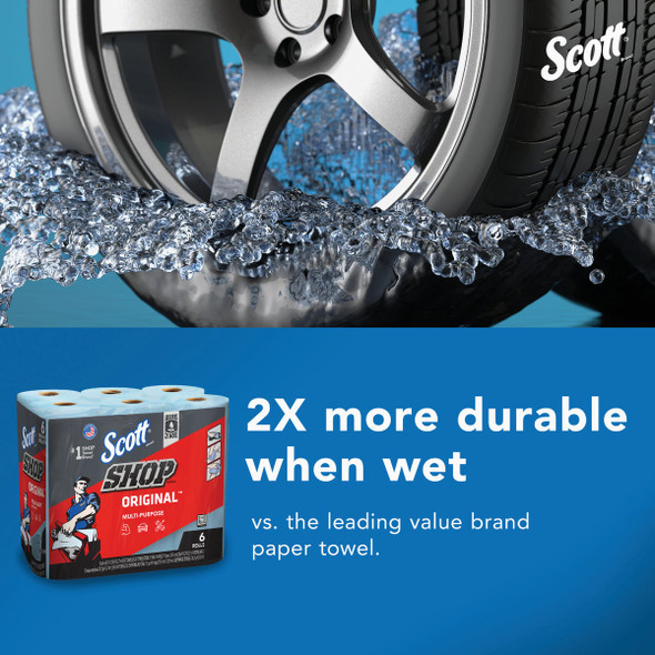 Scott 11 In. W x 9.4 In. L Disposable Original Shop Towel (6-Roll-330-Sheets) 75180 578964