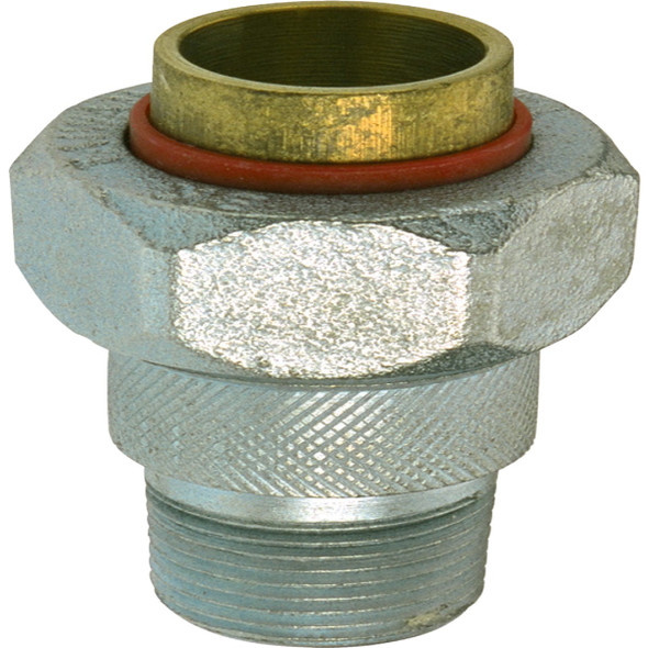 ProLine 3/4 In. MIP x 3/4 In. SWT Galvanized Steel Dielectric Union 167-004NL ProLine 3/4 In. MIP x 3/4 In. SWT Galvanized Steel Dielectric Union 167-004NL