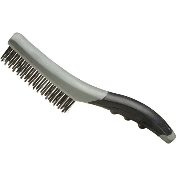 Master Painter Soft Grip Carbon Steel Shoe Handle Wire Brush SB416-MP