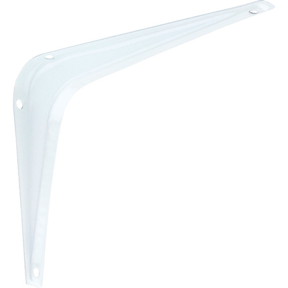 National Hardware 5 In. D. x 6 In. H. White Steel Shelf Bracket N218-885