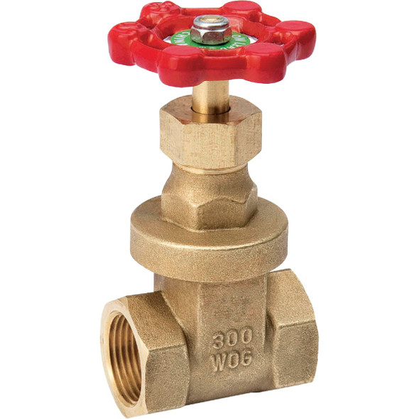 ProLine 1-1/2 In. FIP x 1-1/2 In. FIP Forged Brass Gate Valve 100-207NL