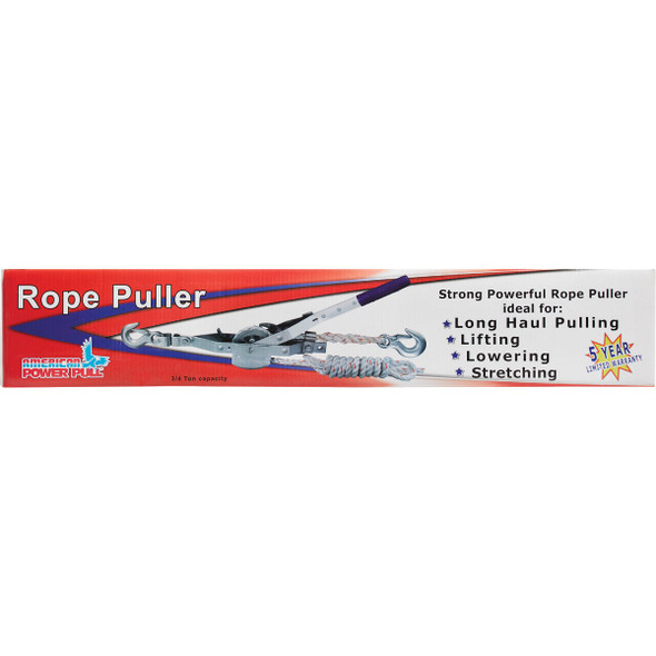 American Power Pull 3/4-Ton Capacity 10:1 Leverage Rope Puller American Power Pull 3/4-Ton Capacity 10:1 Leverage Rope Puller