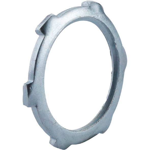Halex 1-1/4 In. Rigid & IMC Steel Reversible Conduit Locknut (2-Pack) 96194