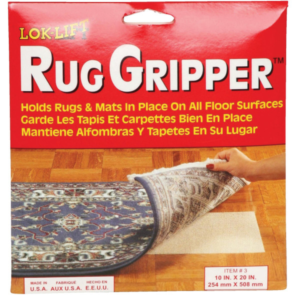 Lok-Lift Rug Gripper 10 In. x 20 In. Nonslip Rug Pad 3-60