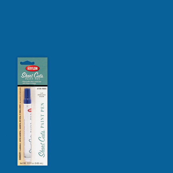 Krylon Short Cuts 1/3 Fl Oz Ocean Blue Gloss Paint Pen SCP-904