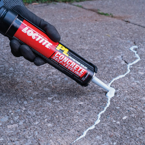 Loctite Pl Self-Leveling Sealant 10 Oz Limestone Gray Concrete Sealant