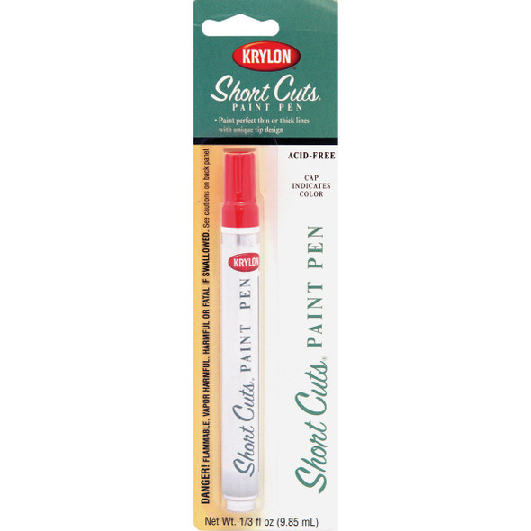Krylon Short Cuts 1-3 Fl Oz Glow Orange Gloss Paint Pen SCP-912 778656
