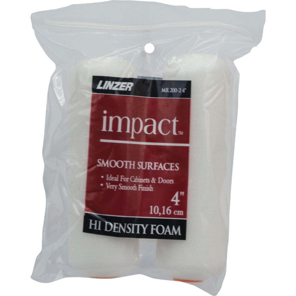 Linzer Inpact 4 In. x 3/8 In. Foam Roller Cover (2-Pack) MR 200-2 0400