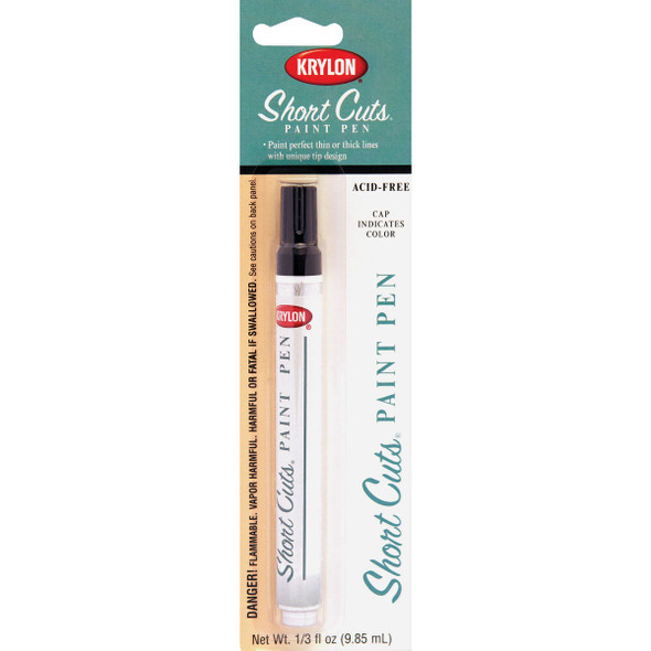 Krylon Short Cuts 1/3 Fl Oz Black Gloss Paint Pen SCP-914