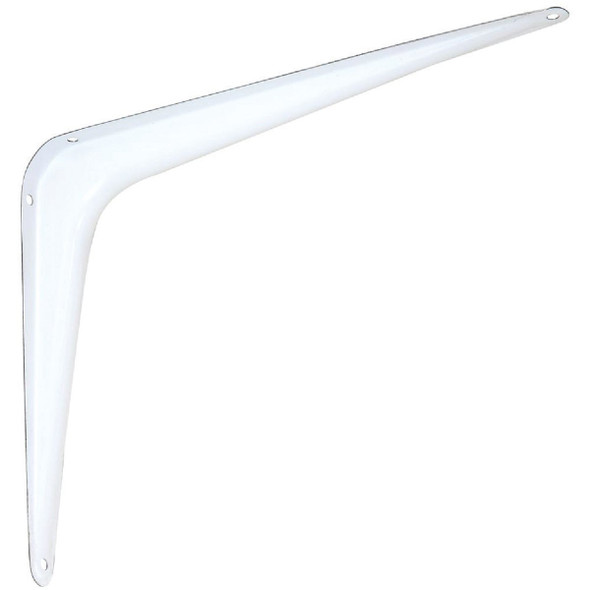 National Hardware 8 In. D. x 10 In. H. White Steel Shelf Bracket N218-925
