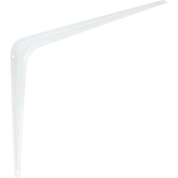 National Hardware 10 In. D. x 12 In. H. White Steel Shelf Bracket N218-958
