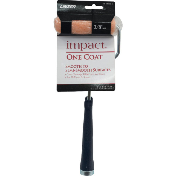 Linzer Impact 4 In. Knit Paint Roller Cover & 11 In. Frame MT 103-11 0400