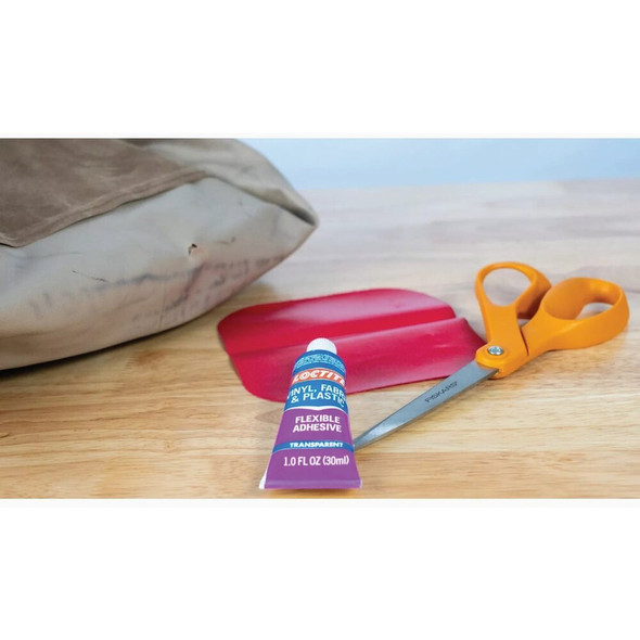 LOCTITE 1 Oz. Clear Vinyl, Fabric, & Plastic Flexible Repair Adhesive 1360694 358115